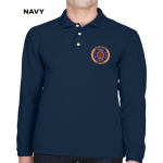 Harriton 5.6 oz. Easy Blend Long-Sleeve Polo